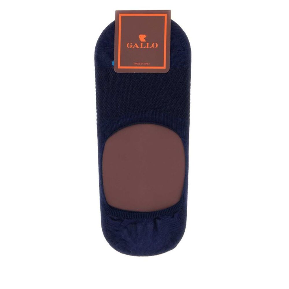 Gallo Men Midnight Blue Stretch Cotton Blend Invisible Socks